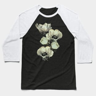 anemone flowers (transparent background) Baseball T-Shirt